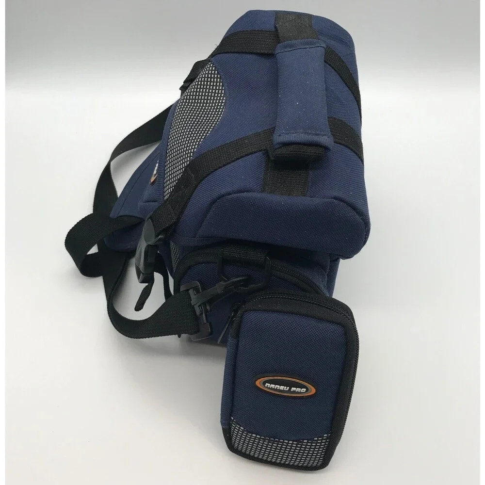 Naneu Pro Travelers TS15 Blue Camera Case Shoulder Strap Carrier & Mini Bag